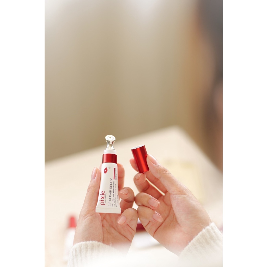 ลิปพิกซี่ Pixie lip repair serum ลิปเซรั่มพร้อมหัวนวดผลักวิตามิน ...