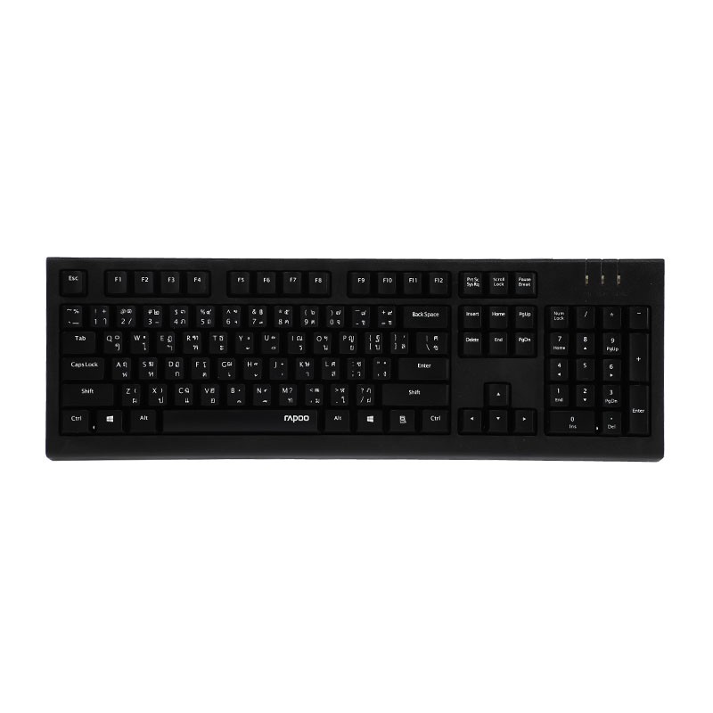 ภาพหน้าปกสินค้าRAPOO Keyboard + Mouse USB (X120Pro) Black จากร้าน adviceit_officialshop บน Shopee