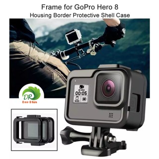 Frame กรอบ สำหรับ GoPro Hero 8 Housing เปลือกป้องกันขอบเคสสำหรับ GoPro Hero 8 สีดำอย่างรวดเร็วซิปและสกรูที่เคลื่อนย้าย