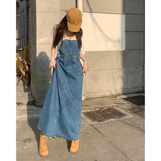 (ลด45.- โค้ด WYRNK ) พร้อมส่ง 🥫🥪 Baby jeans dress C3687 เดรสยีนส์ เดรสยีนส์สไตล์เกาหลี