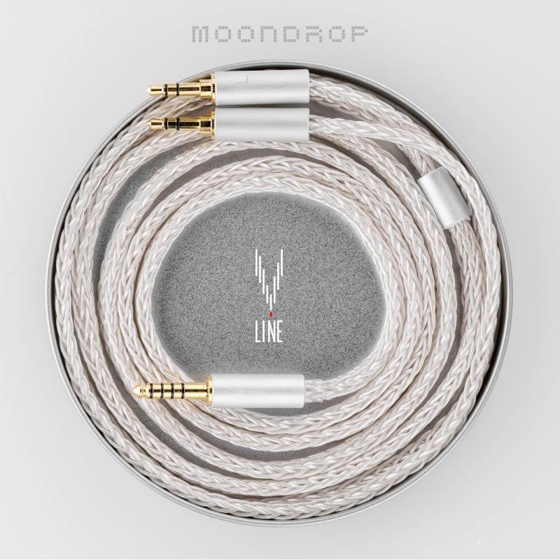 moondrop-line-v-w-6n-สายเคเบิลอัพเกรดหูฟัง-ชุบเงิน-สําหรับ-moondrop-iems