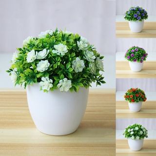 【AG】Artificial Flower Potted Vivid Decor Props Vivid Flower Bonsai for Home