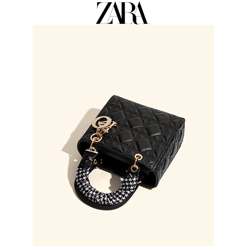 zara-กระเป๋าสะพายไหล่-กระเป๋าถือ-อเนกประสงค์-แต่งสายโซ่คล้อง-สําหรับสตรี-2022