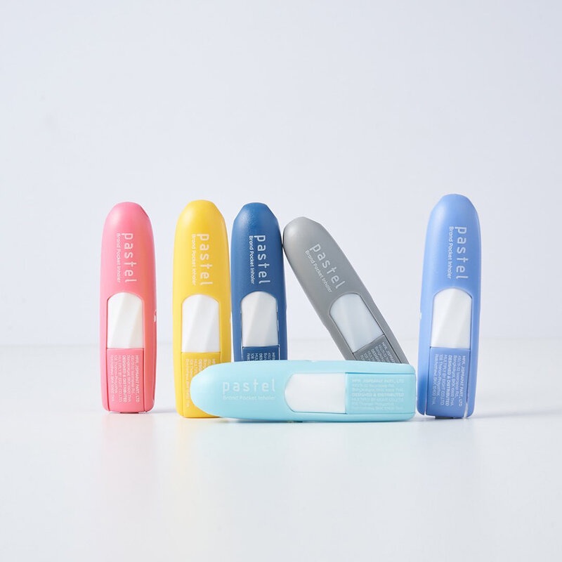 pastel-creative-brand-pocket-inhaler-6pcs-1-panel-ยาดม-ตรา-พาสเทล-ชนิดพกพา-แบบแผง