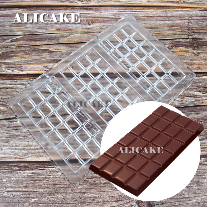 3 Cavity Polycarbonate Chocolate Molds Tray for Plastic Candy Mold