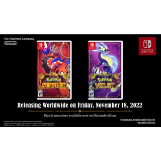 ภาพขนาดย่อของภาพหน้าปกสินค้าNintendo Switch Game Pokemon Scarlet and Pokemon Violet จากร้าน isquaresoftgame บน Shopee