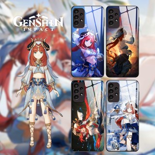 G125 เคสโทรศัพท์มือถือนิ่ม แบบกระจก ลาย Genshin Impact Nilou สําหรับ Samsung A13 A23 A32 A33 A52 A52S A53 A72 A73 5G A12 M12 A10 A10S A20 A30 A50 A50S A04 A04E A03S A03 A02S A51 A71 A21S
