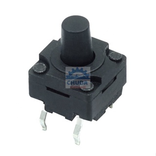 สวิทช์ ปุ่มกด DIP TACT Switch กดติด-ปล่อยดับ #D4P 8x8x7.5mm กันน้ำ (1 ตัว)