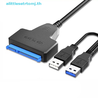 Alittlese อะแดปเตอร์สายเคเบิล SATA เป็น USB 3.0 2.0 UP เป็น 6 Gbps 7+15/22 pin สําหรับฮาร์ดไดรฟ์ภายนอก SSD HDD SATA III SATA 3 TH 2.5 นิ้ว