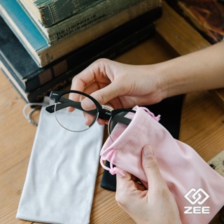[โค้ดส่วนลด] ZEE P-01 ถุงผ้าไมโครไฟเบอร์สำหรับใส่แว่นตา ขนาด 9x18 ซม.