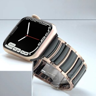 Correa สายนาฬิกาข้อมือเซรามิก โลหะ สําหรับ apple watch ultra 49 มม. band series 8 7 6 SE 5 4 3 45 มม. 44 มม. 41 มม. 40 มม. 42 มม. 38 มม. iwatch