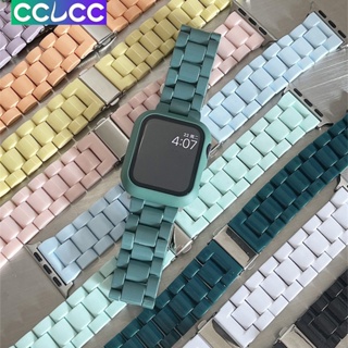 Cclcc สายนาฬิกาข้อมือเรซิ่น สีแคนดี้ สําหรับ Apple Watch 41 มม. 45 มม. 38 มม. 42 มม. 44 มม. 40 มม. 49 มม. iwatch series 8 se 7 6 5 4 3