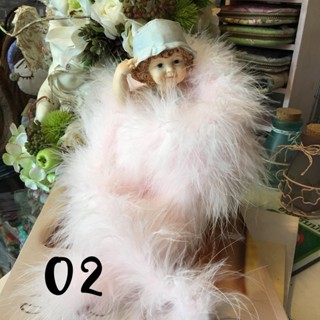 45cm 1pcs ขนมิ้ง เส้นขนมิ้ง ขนนก (มีให้เลือกหลายสี) ความยาว 45 เซนติเมตร feather fluffy chic party vintage fancy dress G