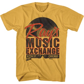 Rays Music Blues Brothers T-Shirt เสื้อยืดสีขาวผู้ชาย เสื้อครอปสายฝอ