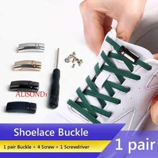 ALISOND1 Shoelace Buckle Gold Accessories Lazy Laceless Sneaker Kits Metal Metal Lace Lock