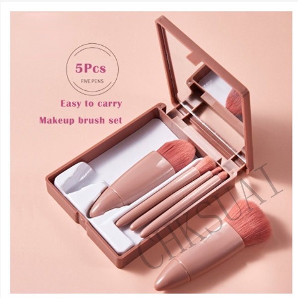 แปรงแต่งหน้า-อเนกประสงค์-แบบพกพา-5-ชิ้น