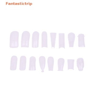 Fantastictrip 60 ชิ้น แบบฟอร์มต่อเล็บ ABS สําหรับเล็บปลอม ยูวีเจล ยาทาเล็บ แฟชั่น