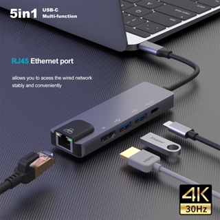 ภาพหน้าปกสินค้าType-C Multifunctional Converter HUB USB-C ตัวแปลง USB TYPE C to HDMI อุปกรณ์ต่อพ่วง # T-001 ซึ่งคุณอาจชอบราคาและรีวิวของสินค้านี้