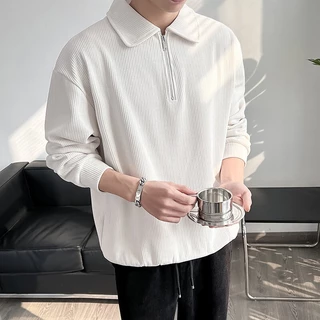 โปรโมชั่น Flash Sale : Polo 8240 เสื้อโปโลแขนยาว คอปกมีซิป กันหนาว