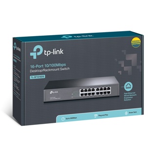 SWITCH (สวิตซ์) TP-LINK 16 PORTS TL-SF1016DS FAST PORT RACKMOUNT