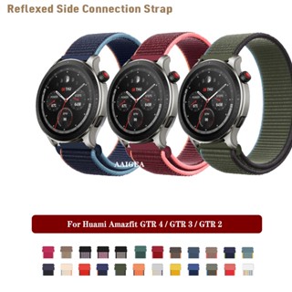 สายนาฬิกาข้อมือไนล่อนถัก 22 มม. สําหรับ Huami Amazfit GTR 4 GTR2 GTR3 Pro GTR4 Pace Stratos 2 2S 3