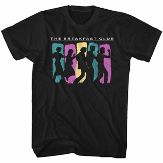 เสื้อยืด พิมพ์ลาย Breakfast Club Breakdance คุณภาพสูง สีดํา สําหรับผู้ใหญ่