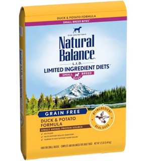 อาหารสุนัข Natural Balance Limited Ingredient Diets Small Breed Bites สูตร Duck &amp; Potato 5.44 kg (Best by 09 Sep 2023)