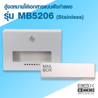 สินค้า ตู้จดหมายแบบฝังกำแพง Box&Co รุ่น MB5206