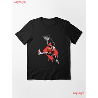 NBA Legends Dominique Wilkins Essential T-Shirt เสื้อยืดผู้ชาย ลายการ์ตูนพิมพ์ลายเสื้อลายการ์ตูนผู้หญิง เสื้อคอกลม สินค้