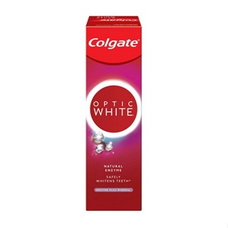 Colgate Optic White Toothpaste Enzyme Plus Mineral 80 g. คอลเกต ออพติกไวท์ ยาสีฟัน สูตรเอนไซม์พลัสมิเนรัล 80 ก.