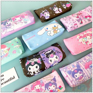 1 ชิ้น ✿ Sanrio กระเป๋าดินสอ ✿ กระเป๋าดินสอ เครื่องเขียน ลายการ์ตูน Cinnamoroll Kuromi My Melody