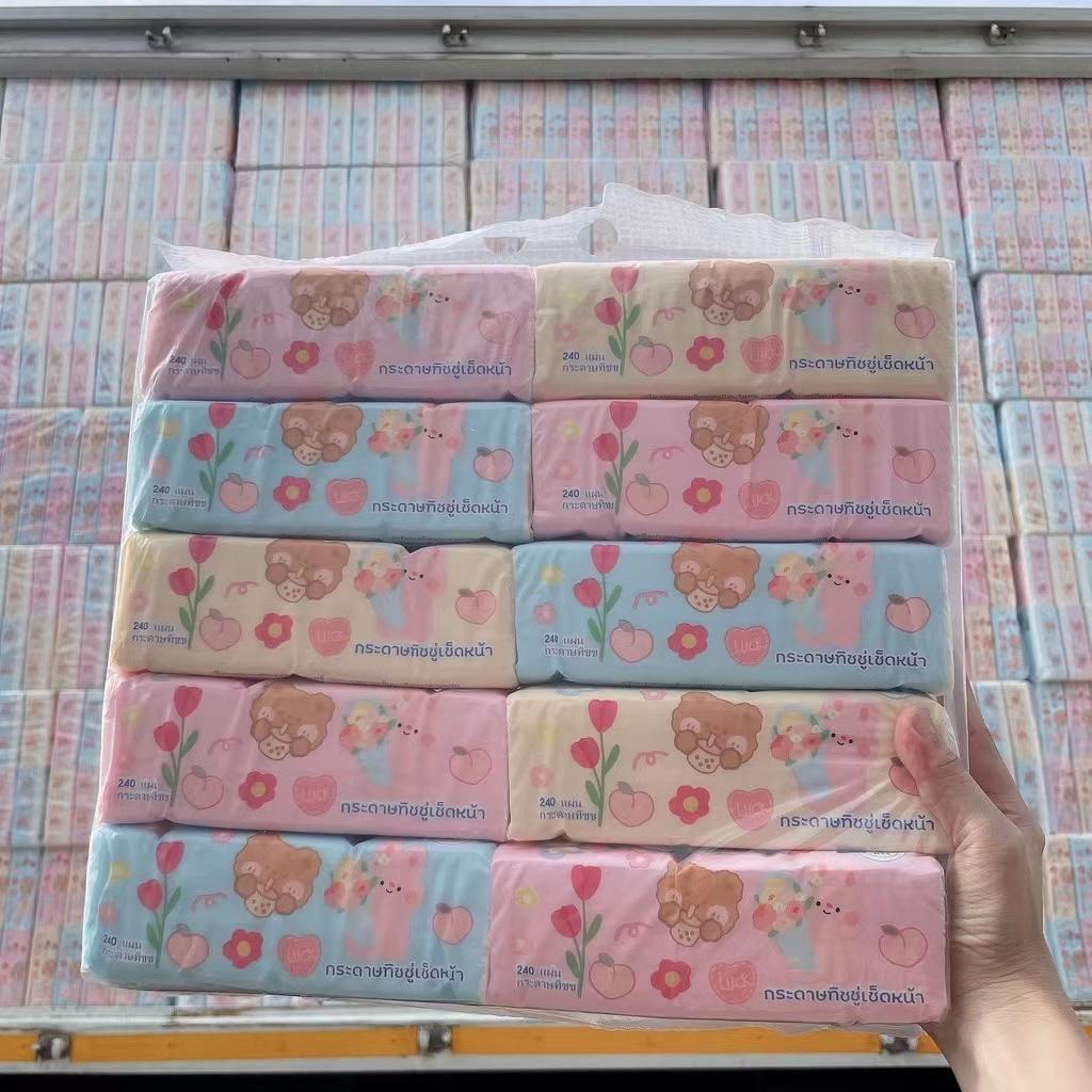 ขายแยกห่อ กระดาษทิชชห่อใหญ่ หนา 3 ชั้น (1 ห่อมี 240 แผ่น)A1 - 2