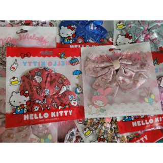 🔥ส่งฟรีจ้า🔥🐱🎀🐰ยางรัดผมโดนัทลาย Hello Kitty + กิ๊บติดผมลาย My Melody น่ารัก🐱💍🐰