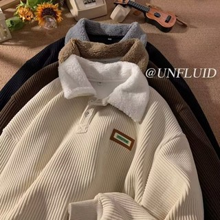 เสื้อแจ็กเก็ตกันหนาว โปโล ผ้าลูกฟูก สไตล์ฮ่องกง สําหรับผู้ชาย