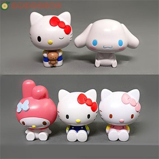 AELEGANT ตุ๊กตาฟิกเกอร์ PVC รูปการ์ตูนอนิเมะ My Melody Cinnamorolled Cat Kawaii KT น่ารัก สําหรับตกแต่งเค้ก