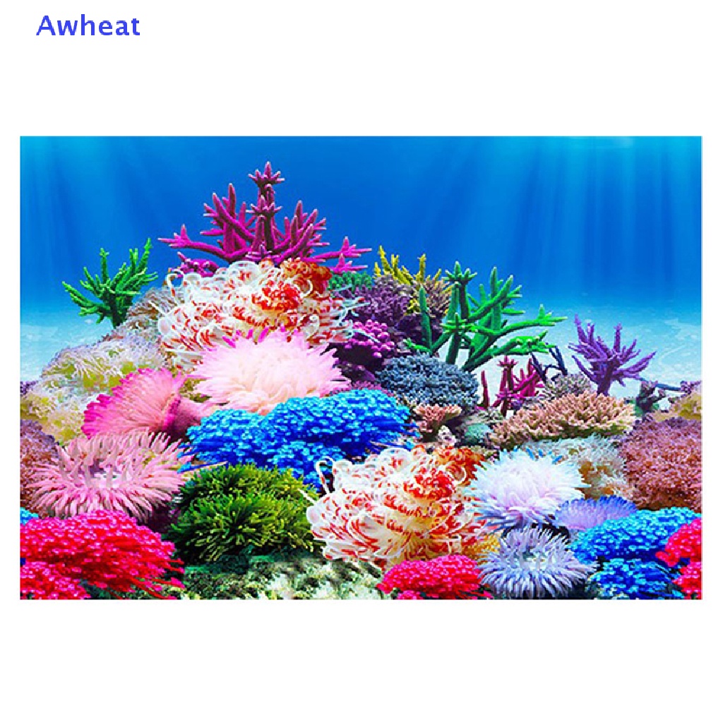 awheat-สติ๊กเกอร์โปสเตอร์-3d-สําหรับติดตกแต่งในตู้ปลา-ใหม่