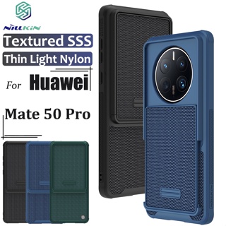 Nillkin เคสโทรศัพท์ TPU + PC แข็ง นิ่ม กันกระแทก สีดํา สําหรับ Huawei Mate 50 Pro