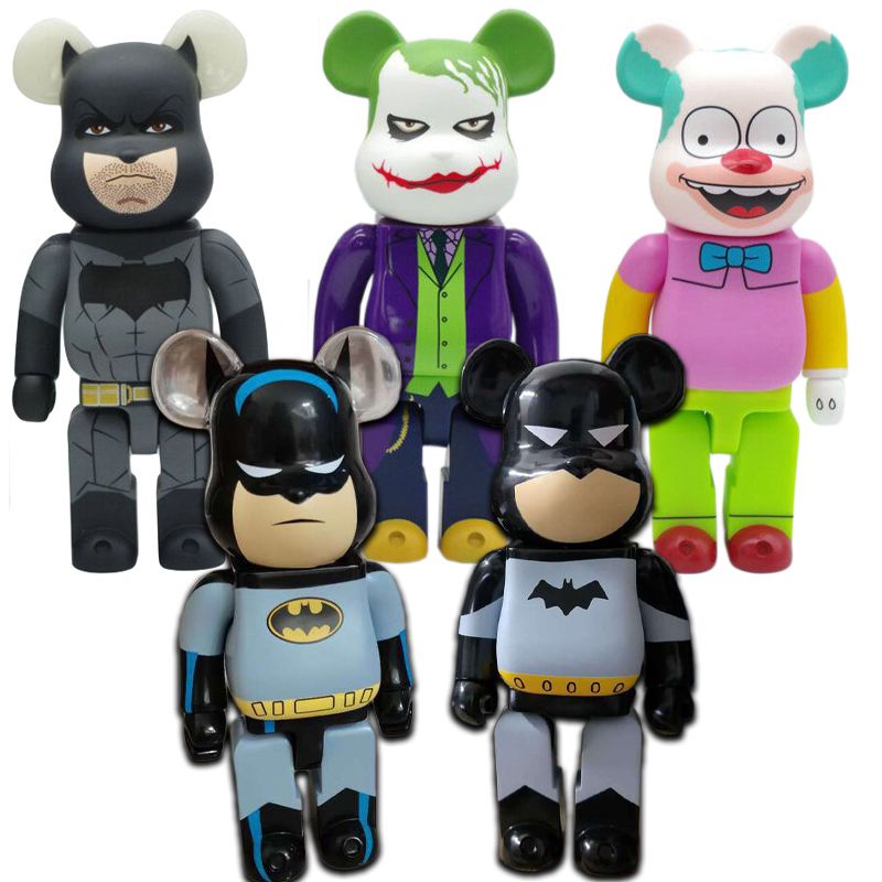 ฟิกเกอร์ตัวต่อ-bearbrick-blocks-bear-batman-krusty-clown-joker-400-ของเล่นสําหรับเด็ก