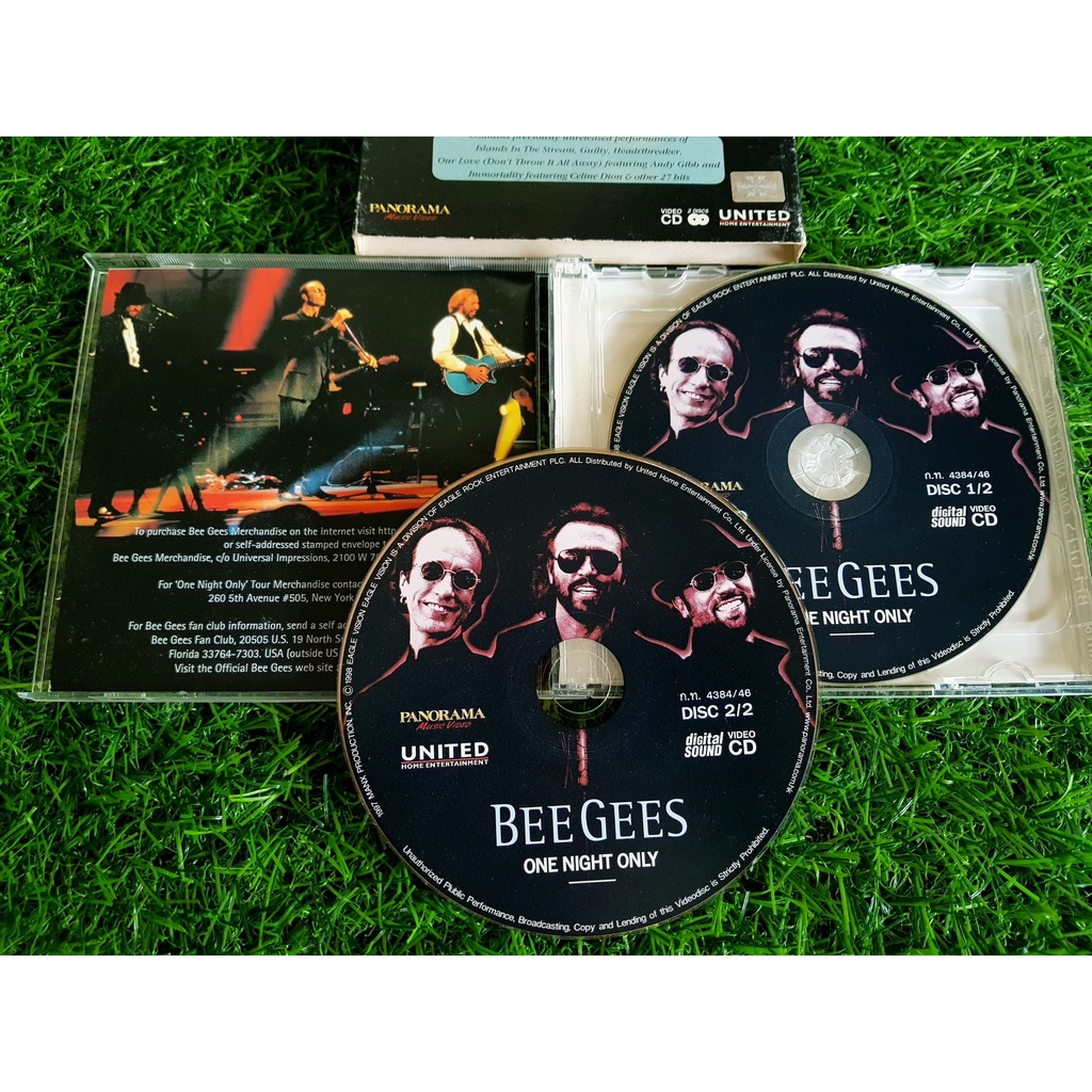 vcd-เพลงสากล-bee-gees-one-night-only-แผ่นทองเสียงดี