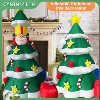Led ต้นคริสต์มาสพองซานตาคลอสคริสต์มาสต้นไม้ที่มีไฟสนามหญ้าลานกลางแจ้งคริสต์มาสตกแต่ง Cynthia