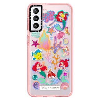 (พร้อมส่ง)Galaxy S21+ Casetify Disney Princess Ariel Stickermania Impact Case
