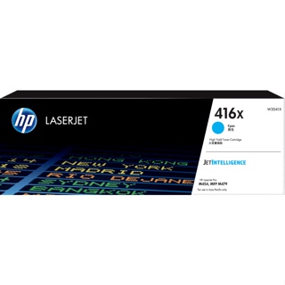 หมึกพิมพ์แท้ HP 416X Cyan-สีฟ้า LaserJet Toner Cartridge(W2040X)