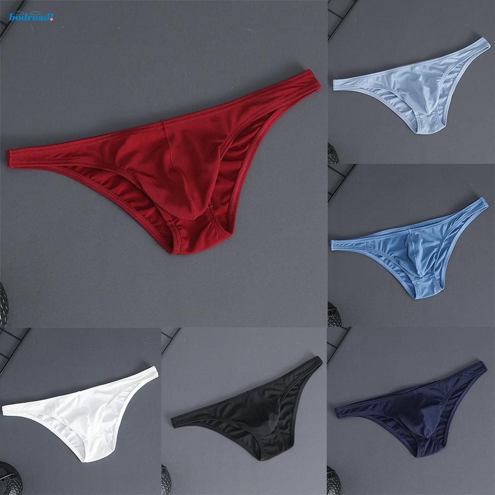 【HODRD】Men Briefs Sexy Shorts Smooth Solid Color T-Back Translucent ...