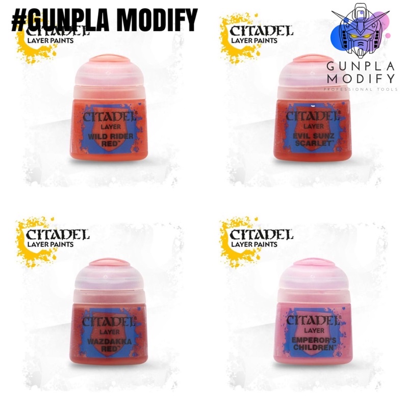 CITADEL COLOR (LAYER) Wild Rider Red, Evil Sunz Scarlet, Wazdakka Red ...
