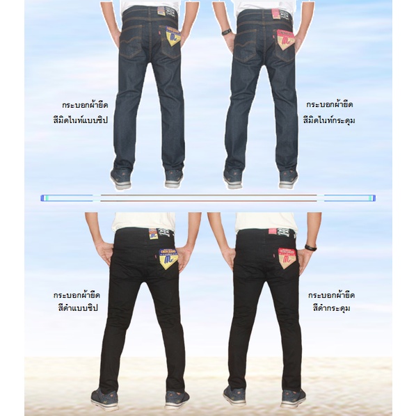 ภาพหน้าปกสินค้าFlash sale กางเกงยีนส์ผู้ชาย (ผ้ายืด) กางเกงยีนส์ขากระบอกเล็ก มีสีดำ สียีนส์มิดไนท์ สีฟอกสนิม ทั้งแบบซิป และแบบกระดุม จากร้าน jenny.jeans บน Shopee