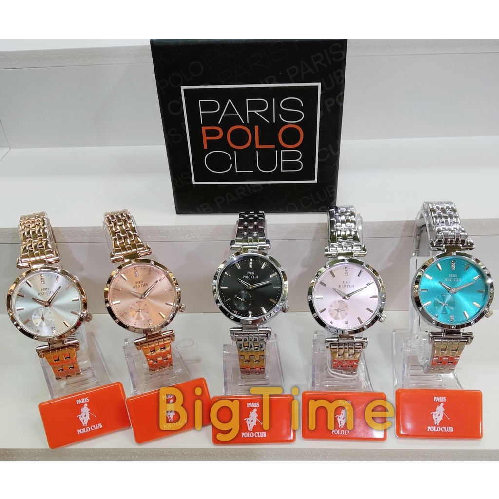 นาฬิกาข้อมือผู้หญิง-paris-polo-club-นาฬิการุ่น-220503l-นาฬิกาข้อมือ-ของแท้-กันน้ำ