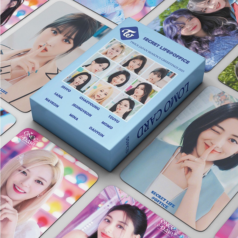 โปสการ์ด-twice-photocards-2023-seasons-greeting-lomo-55-ชิ้น-กล่อง-พร้อมส่ง