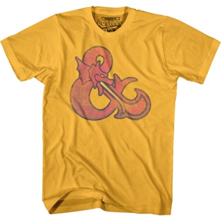 Vintage Logo Dungeons &amp; Dragons T-Shirt เสื้อยืดเปล่า เสื้อคนอ้วน
