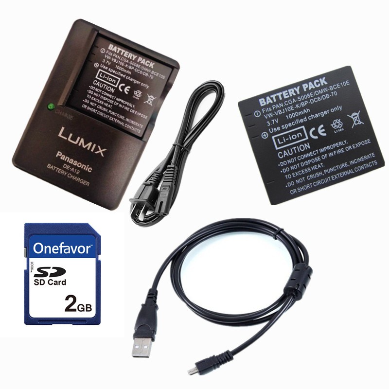 Panasonic DMC-FX55 FS3 FS5 FS20GK แบตเตอรี่กล้องดิจิตอล + เครื่องชาร์จ ...