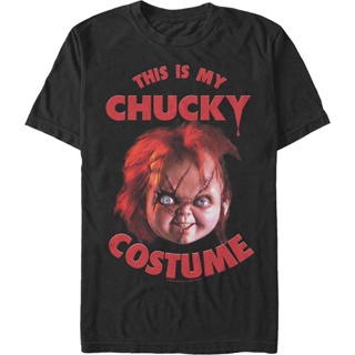 This Is My Chucky Costume Childs Play T-Shirt เสื้อยืด cotton เสื้อสาวอวบ เสื้อวินเทจชาย